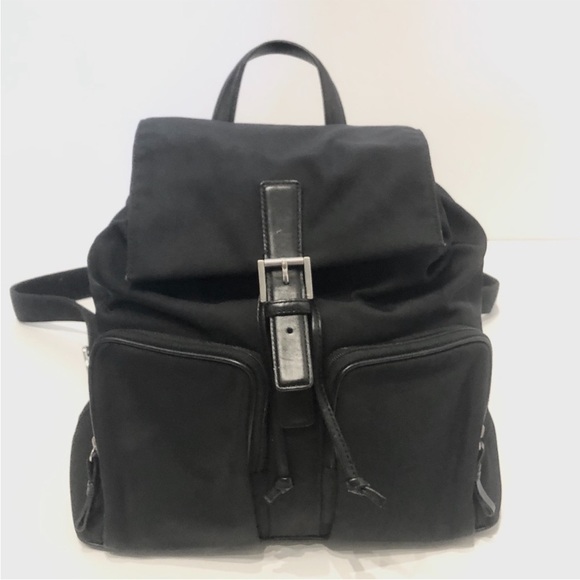 Coach Black Leather Nylon Mercer Backpack - Picture 1 of 13